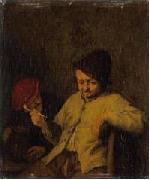 Adriaen van ostade The Smoker and the Drunkard. oil painting reproduction